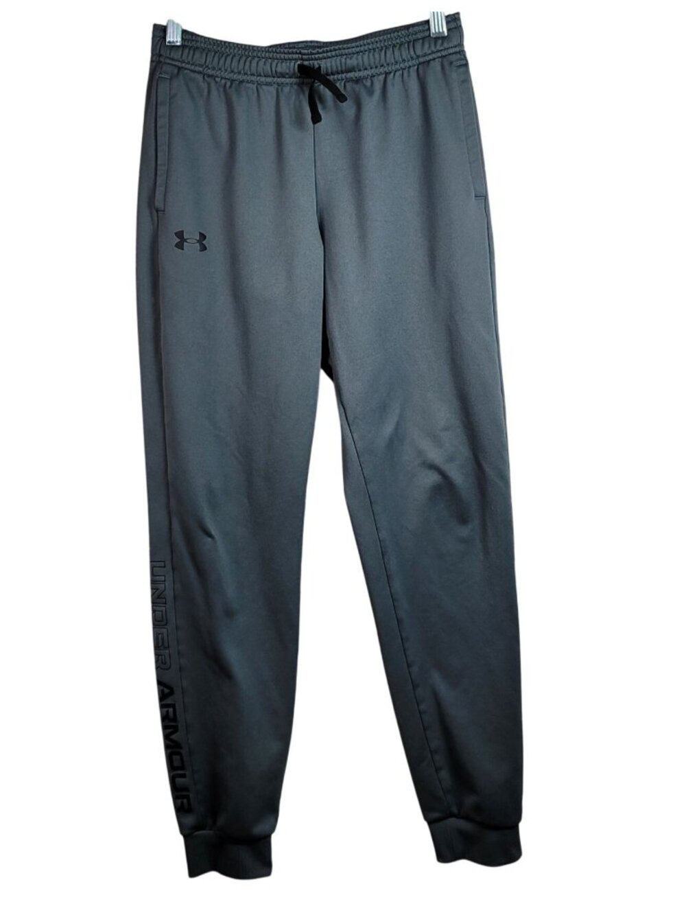 Under Armour Boys Brawler 2.0 Athletic Pants Gray Large Drawstring Tapered Loose